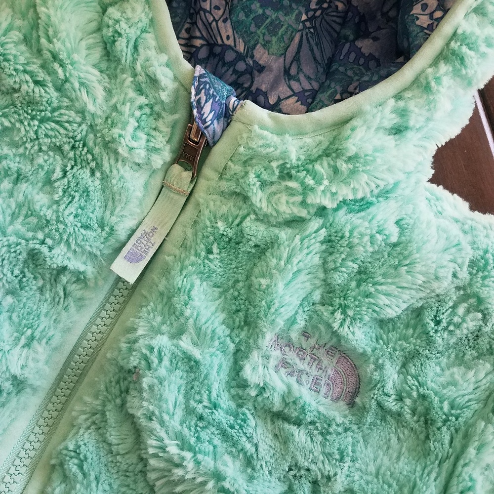 Girls North Face reversible coat